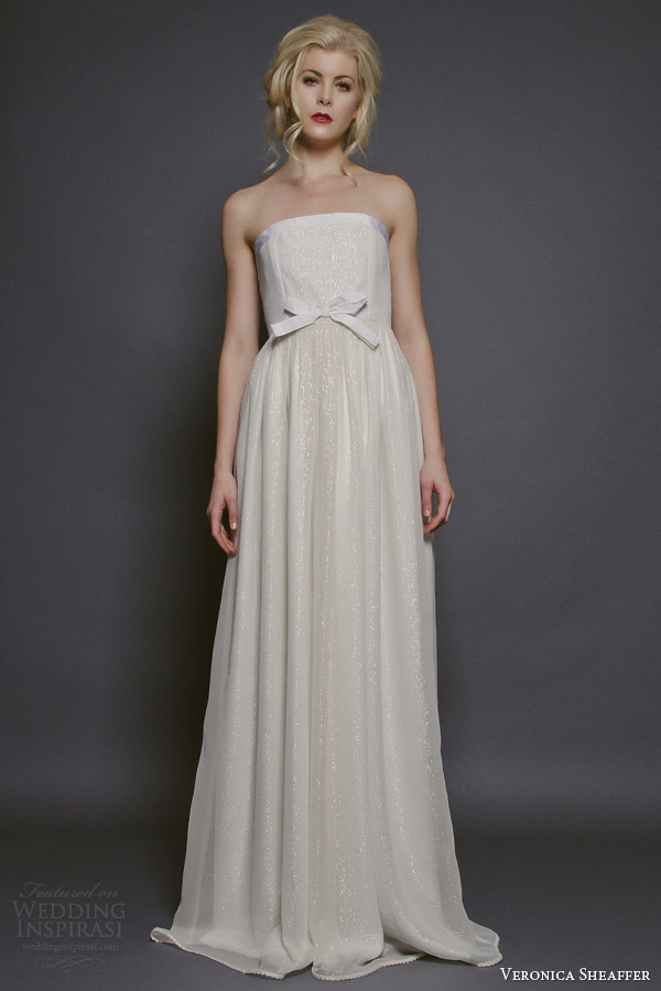 veronica sheaffer bridal fall 2014 deansie strapless wedding dress