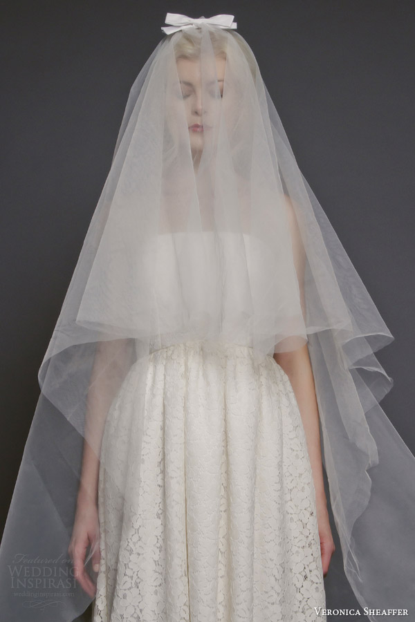 veronica sheaffer bridal fall 2014 perfect bow veil