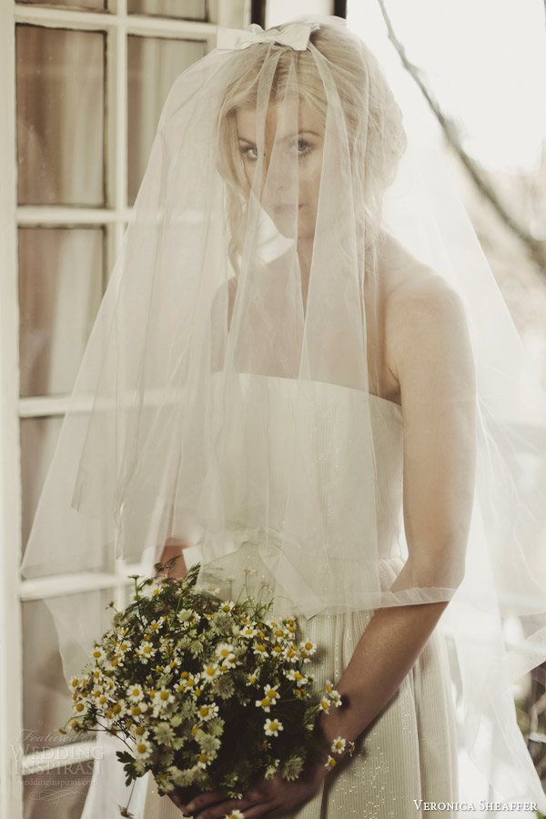 veronica sheaffer fall 2014 perfect bow veil with deansie gown lookbook