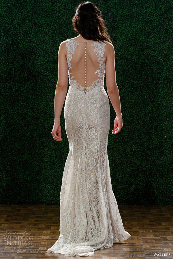 watters bridal spring 2015 sleeveless blush wedding dress style 6012b leandra back