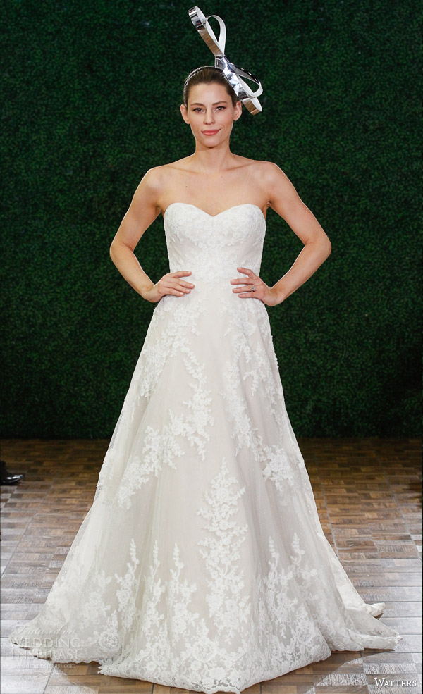 watters bridal spring 2015 strapless wedding dress style 6023b philippa