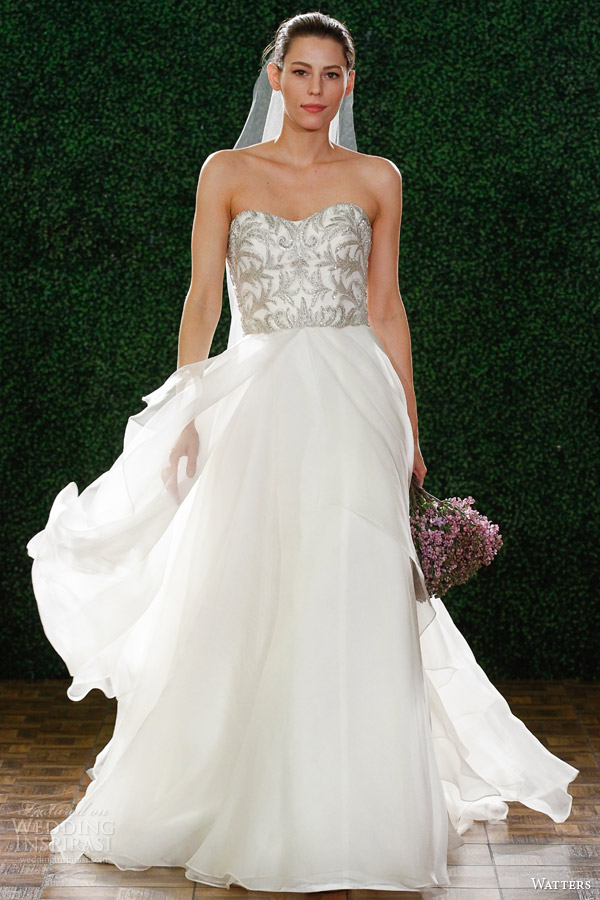 watters bridal spring 2015 wedding dress style 6072b daniela