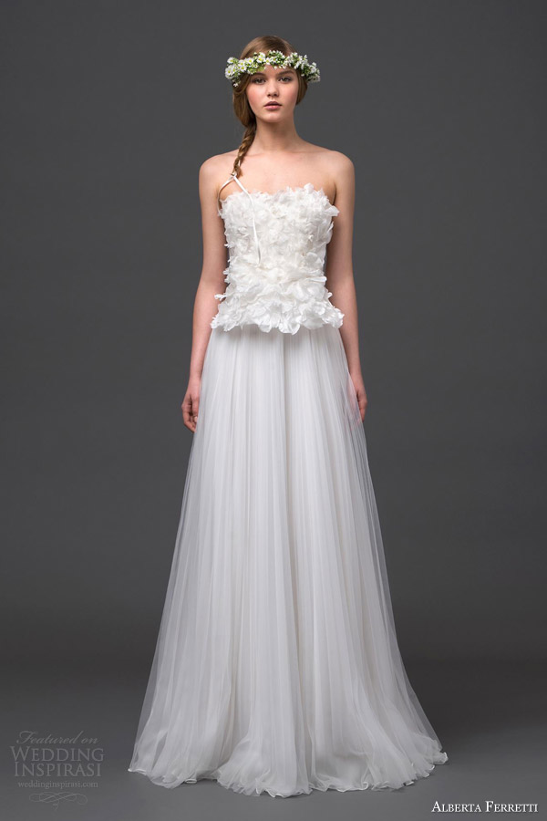 alberta ferretti bridal 2015 wedding dress mimosa front view illusion back