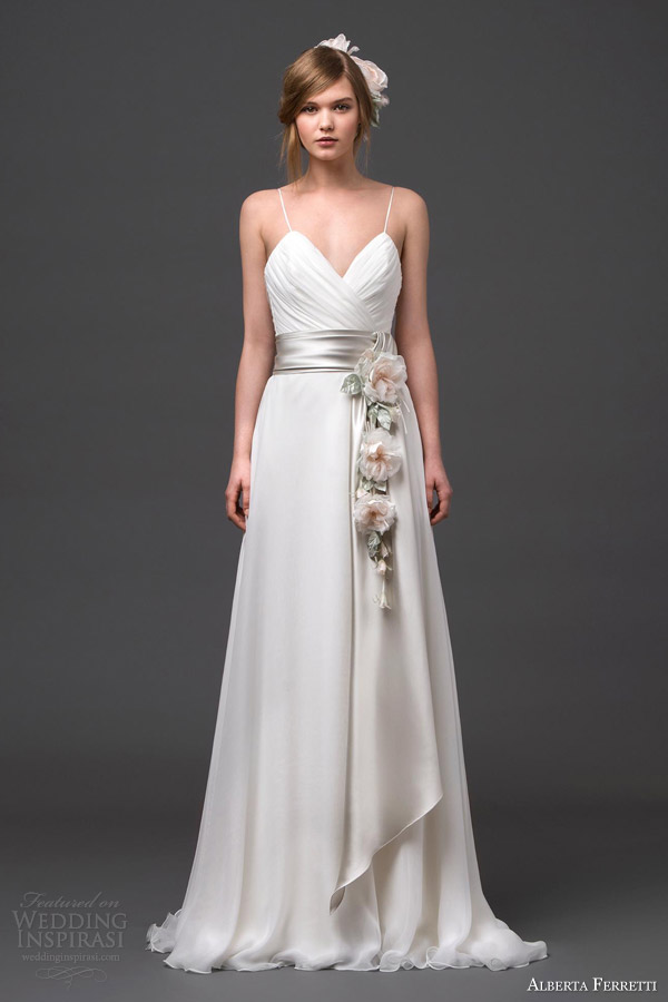 alberta ferretti wedding dresses 2015 adhara bridal gown floral sash