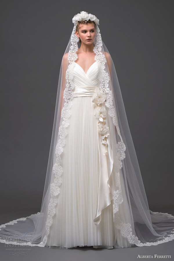 alberta ferretti wedding dresses 2015 alcione bridal gown veil