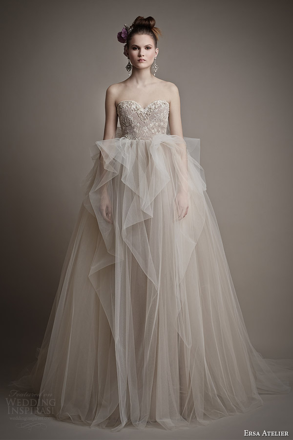 ersa atelier bridal 2015 ang mey strapless wedding dress ball gown skirt