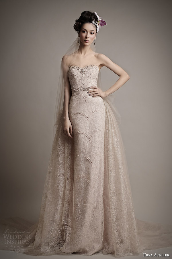 ersa atelier wedding dress 2015 tania color wedding dress overskirt