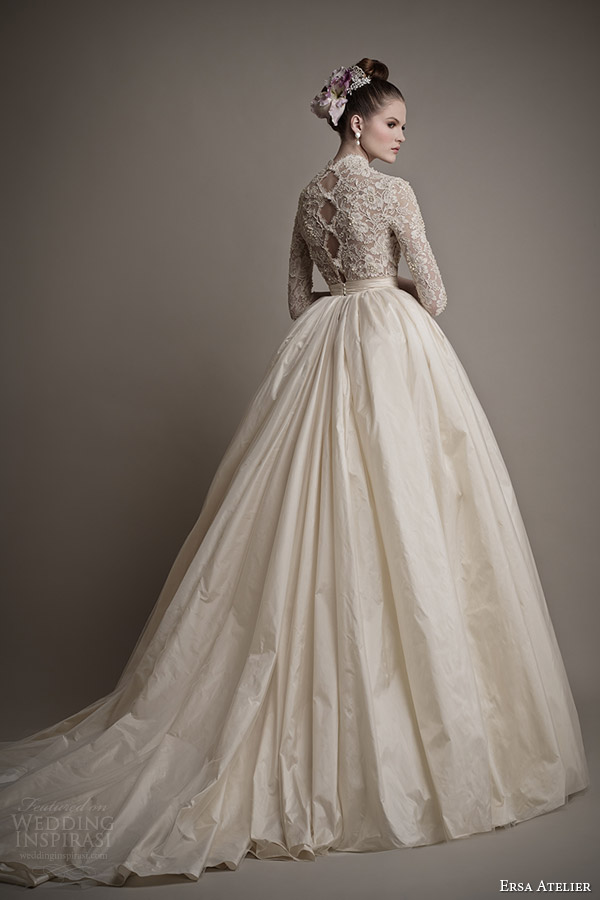 ersa atelier wedding dresses 2015 charlotte ball gown lace bodice sleeves back train ersa atelier wedding dresses 2015 charlotte ball gown lace bodice sleeves back train