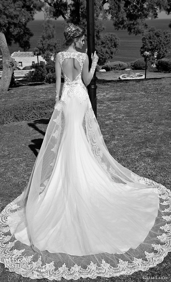 galia lahav 2015 wedding dress alora back view train