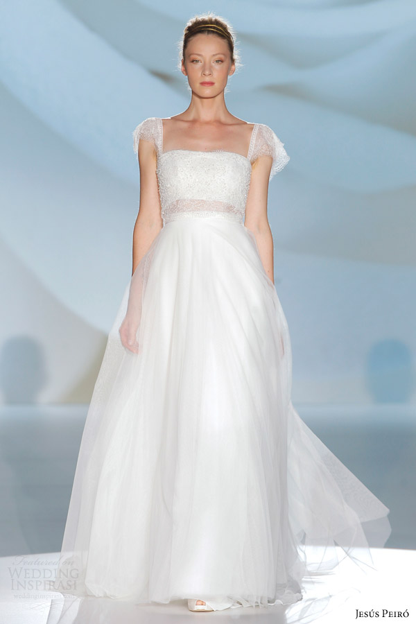 jesus peiro 2015 perfume bridal collection flutter sleeve wedding dress