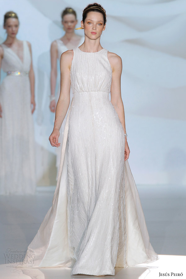 jesus peiro wedding dress 2015 sleeveless beaded gown