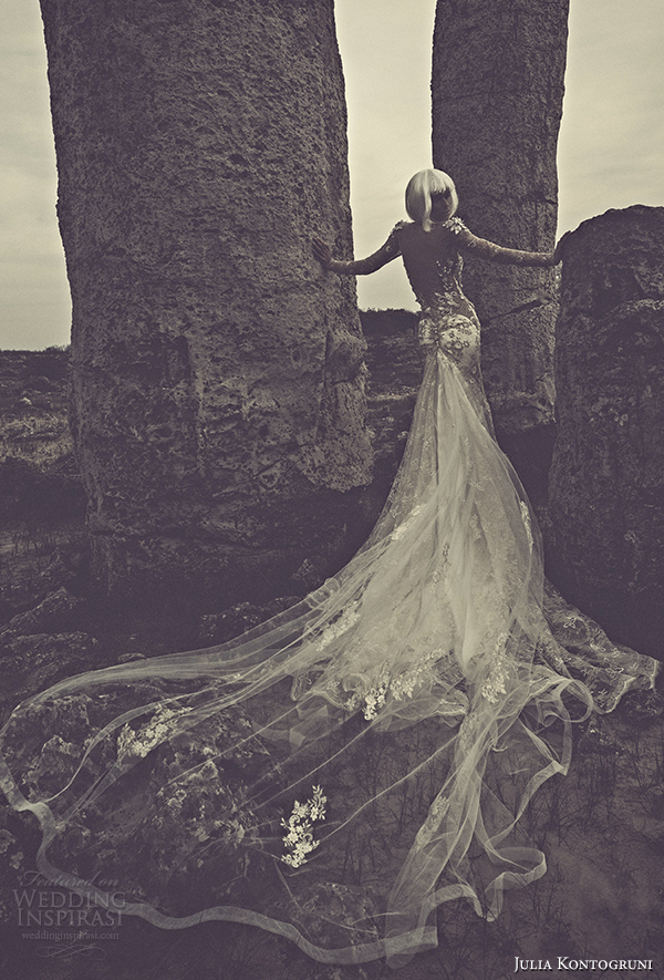julia kontogruni 2015 wedding dress illusion long sleeves back view train julia kontogruni 2015 wedding dress illusion long sleeves back view train