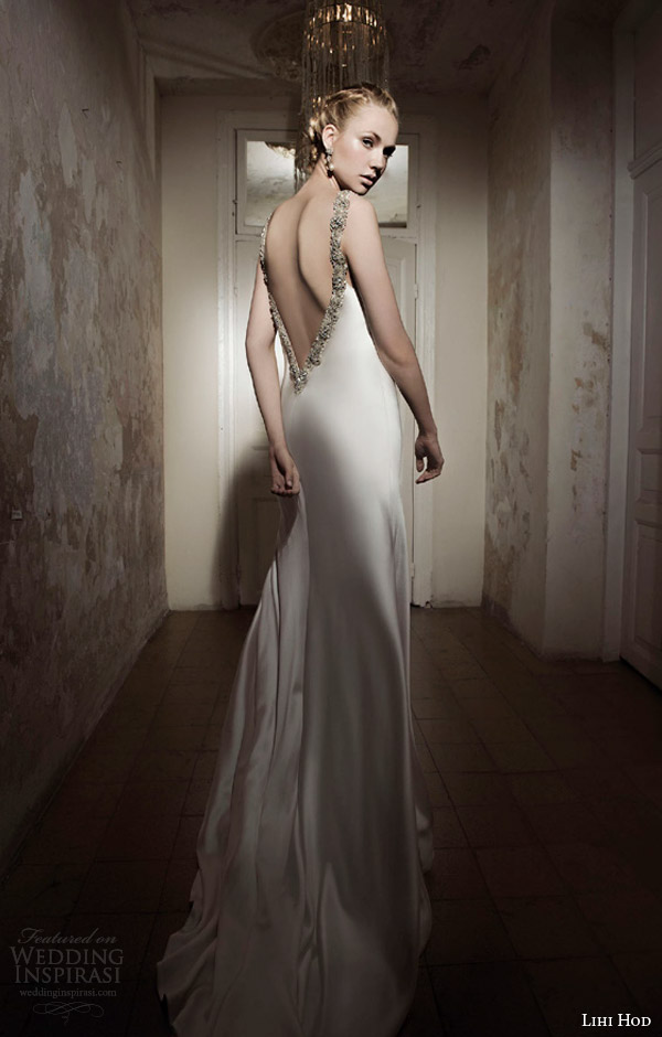 lihi hod wedding dress 2014 lola satin sheath gown