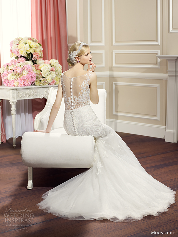 moonlight collection fall 2014 wedding dress j6316 back view