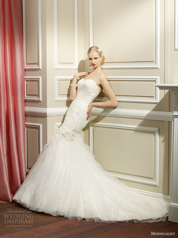 moonlight collection fall 2014 wedding dress j6326 front view