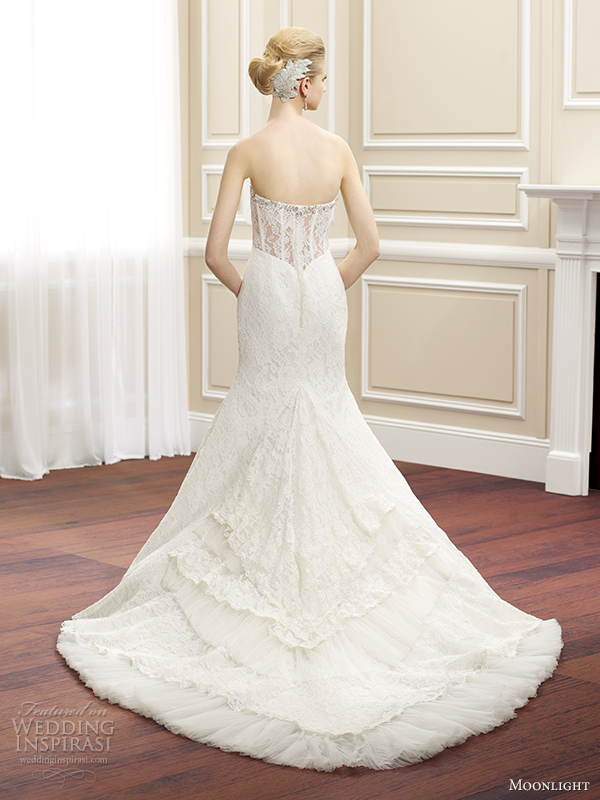 moonlight couture fall 2014 wedding dress h1262 back view