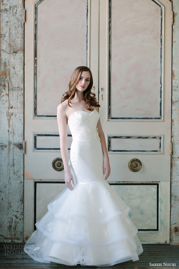 sareh nouri spring 2015 strapless mermaid wedding dress ewa