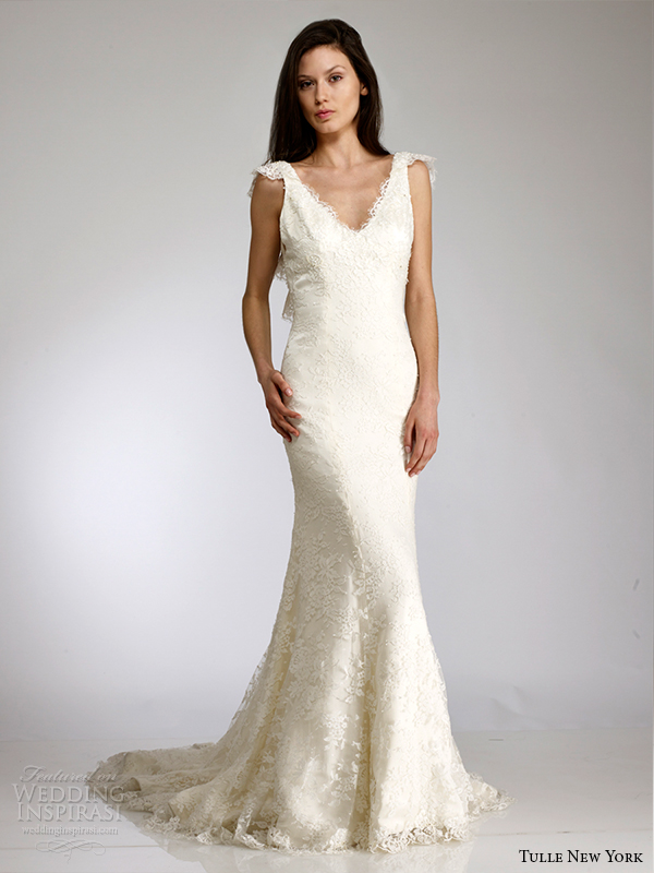 tulle new york spring 2015 wedding dress KOI lisa front view