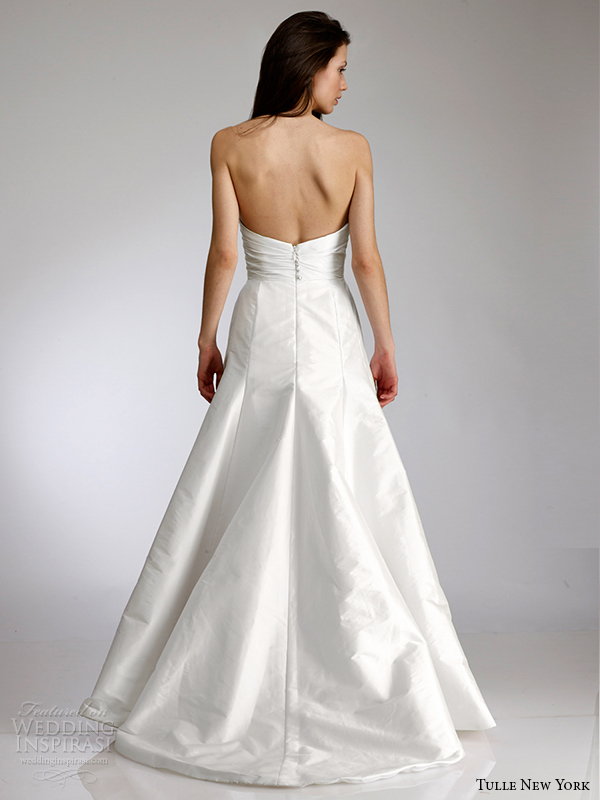 tulle new york spring 2015 wedding dress koi cindy back view tulle new york spring 2015 wedding dress koi cindy back view