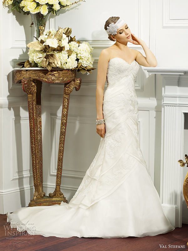 val stefani fall 2014 wedding dress d8073 front view 2