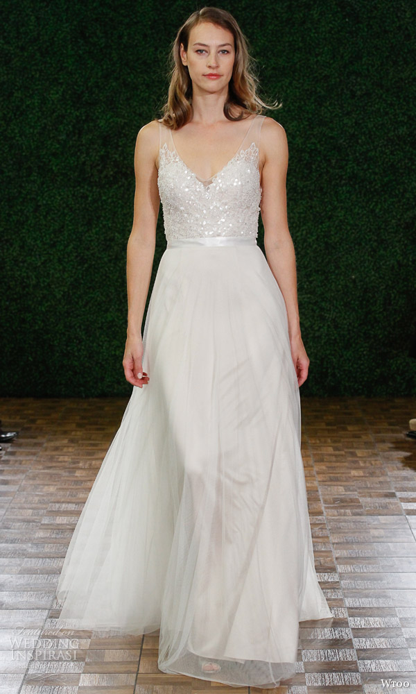 wtoo bridal fall 2014 sleeveless wedding dress persiphone style 13614