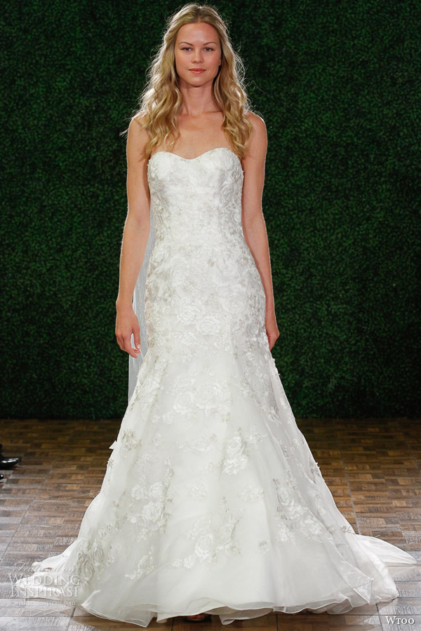 wtoo fall 2014 2015 tatiana style 13023 strapless wedding dress