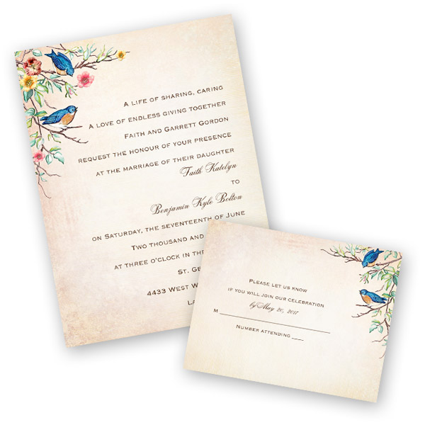 anns bridal bargains bridal stationery trends vintage illustration wedding invitation aw32494fc