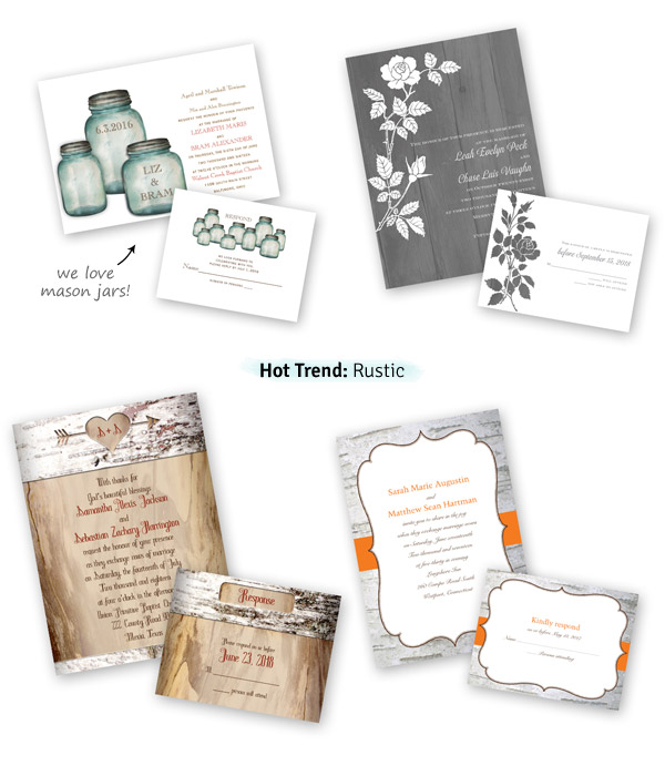 anns bridal bargains rustic wedding invitation cards mason jar