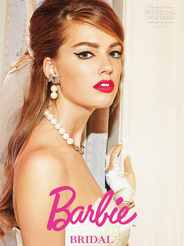 barbie bridal 2014 wedding dress luxurious barbie collection front
