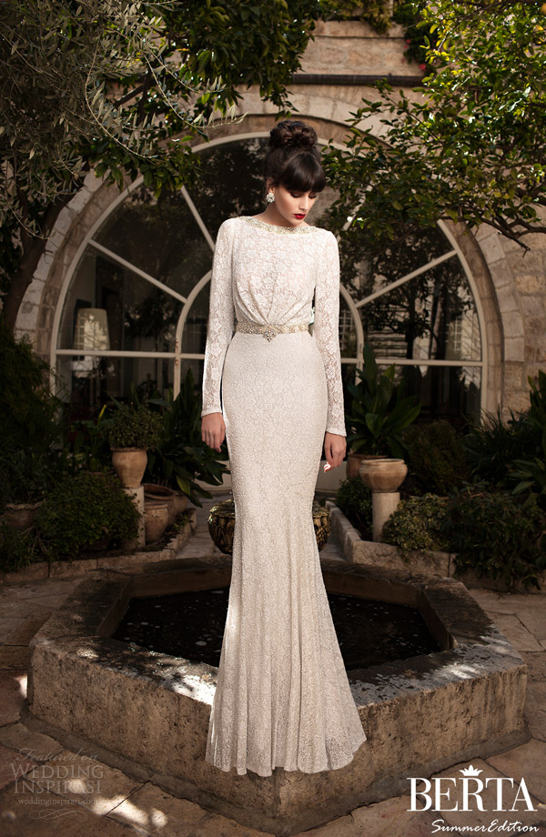 berta 2015 long sleeve wedding dress