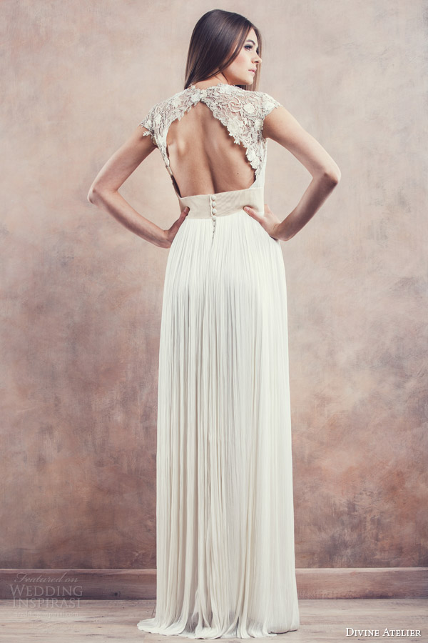 divine atelier 2014 helena cap sleeve wedding dress keyhole back divine atelier 2014 helena cap sleeve wedding dress keyhole back