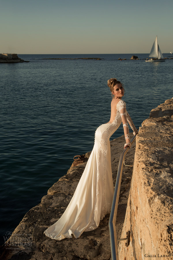 galia lahav wedding dresses spring 2015 tulia long sleeve gown side view