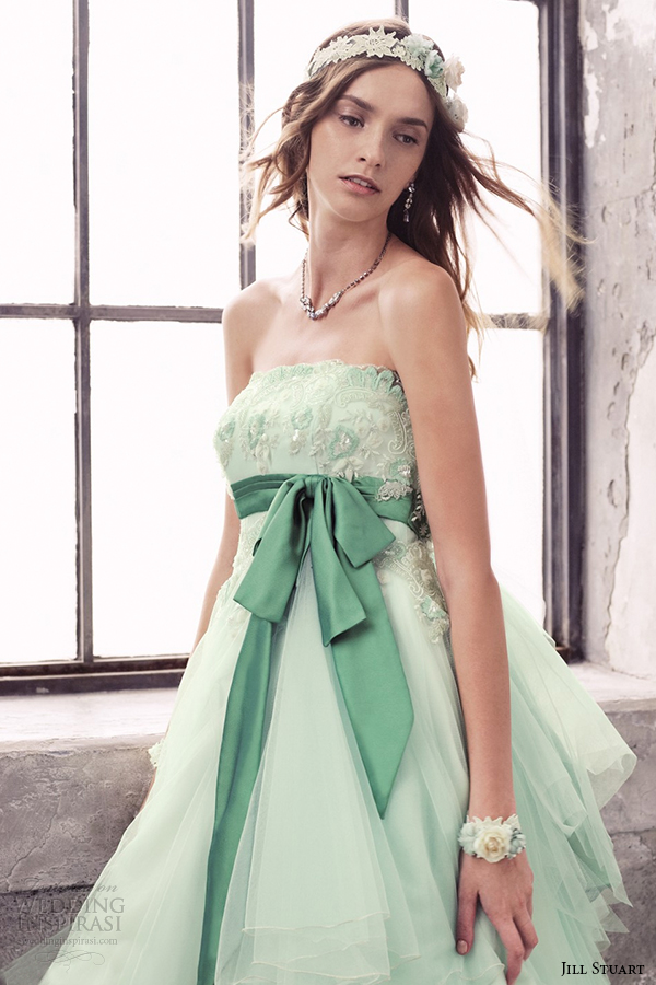 jill stuart 2014 wedding dress 11th collection 0173 green