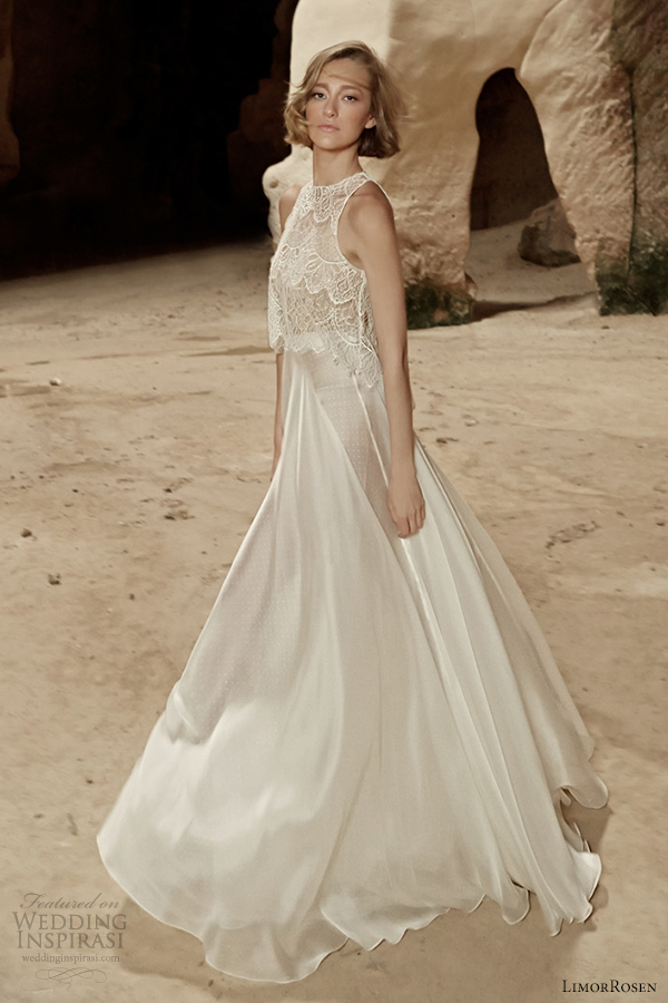 limor rosen bridal 2014 sleeveless wedding dress sara