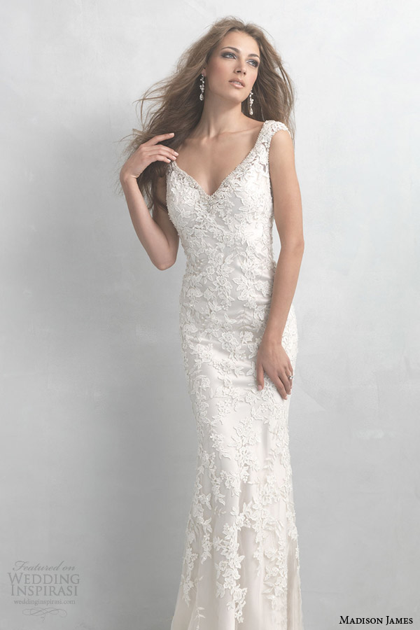 madison james 2015 cap sleeve sheath wedding dress style mj12