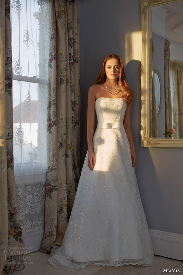 miamia bridal 2014 patricia strapless wedding dress