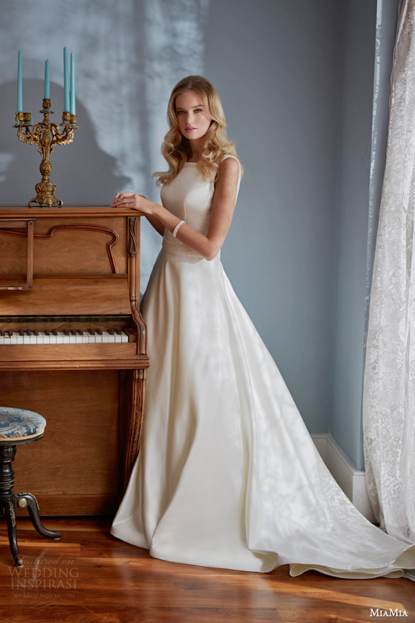 miamia bridal 2014 sleeveless wedding dress estelle