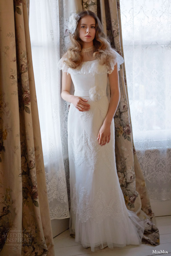 miamia bridal 2014 wedding dress with lace sleeves dorothea