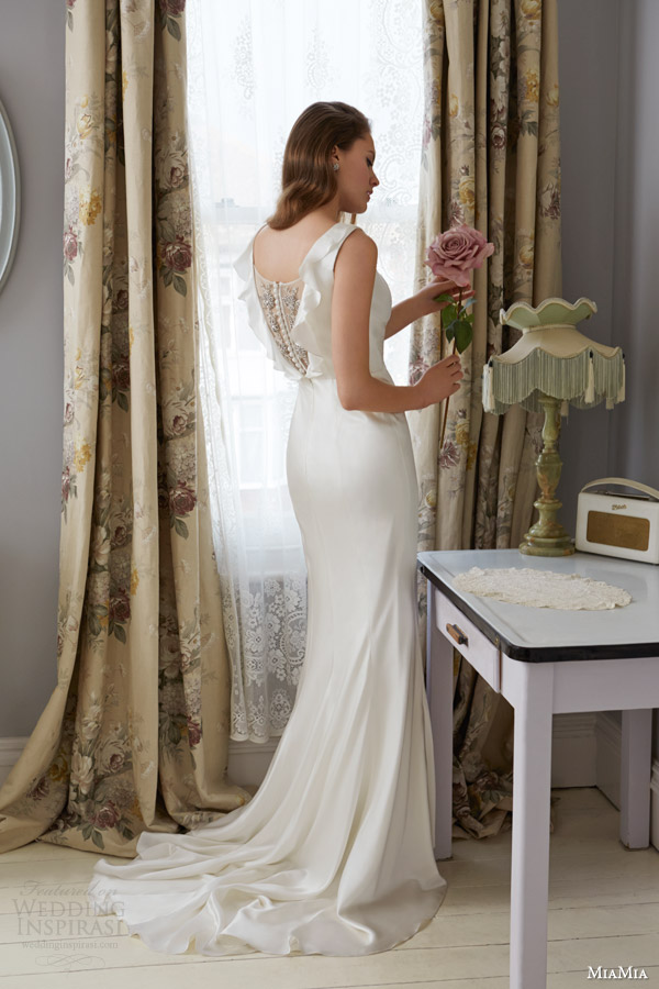 miamia bridal rhapsody 2014 willow silk satin wedding dress jeweled back