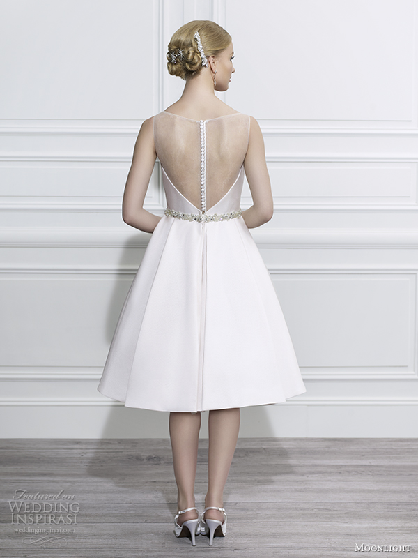 moonlight tango fall 2014 wedding dress t643 back view