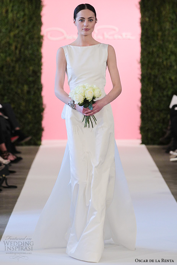 oscar de la renta bridal 2015 ivory radzimir trumpet mermaid wedding dress constance