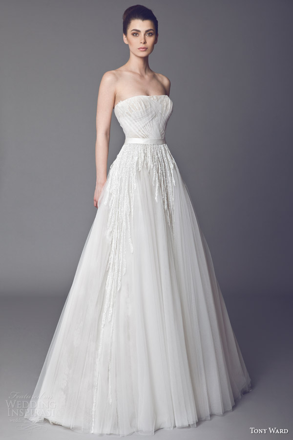 tony ward bridal 2015 azalea strapless wedding dress