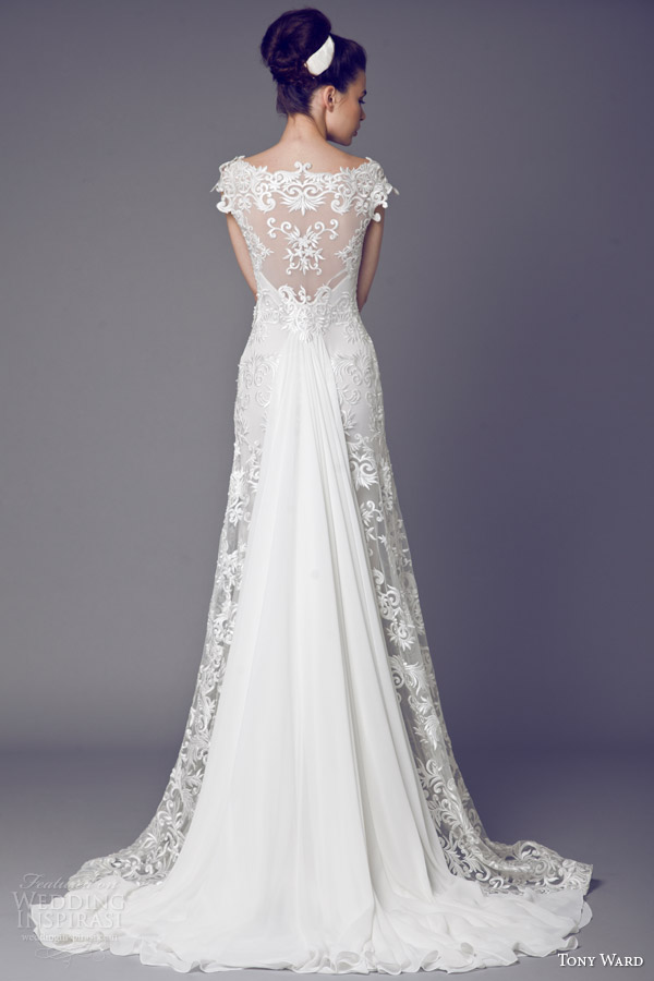 tony ward bridal 2015 narcisse des poetes cap sleeve wedding dress illusion back