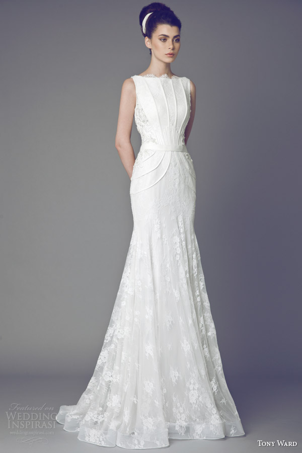 tony ward couture bridal 2015 tulipe sleeveless wedding dress