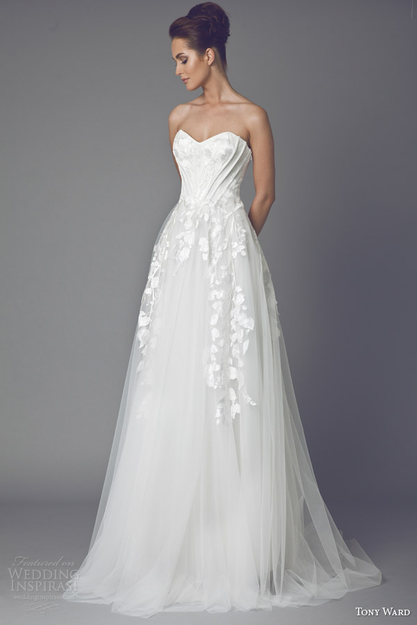 tony ward wedding dress 2015 flora strapless gown