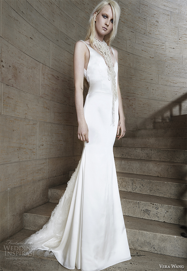 vera wang spring 2015 bridal collection wedding dress 1 front view