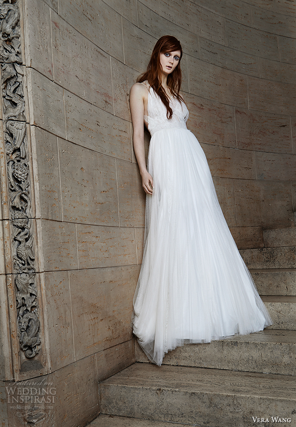 vera wang spring 2015 bridal collection wedding dress 10 front view