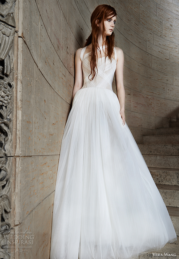 vera wang spring 2015 bridal collection wedding dress 11 front view