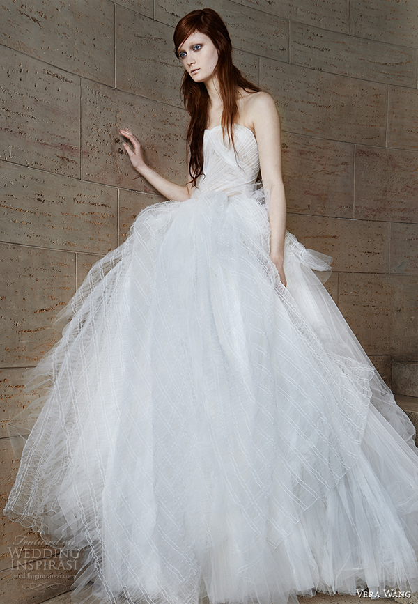 vera wang spring 2015 bridal collection wedding dress 15 front view