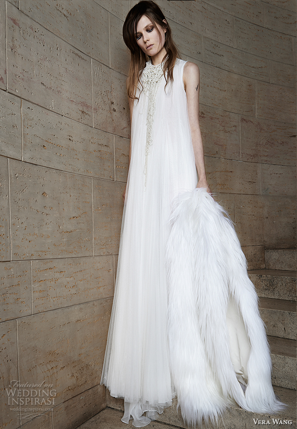 vera wang spring 2015 bridal collection wedding dress 3 front view